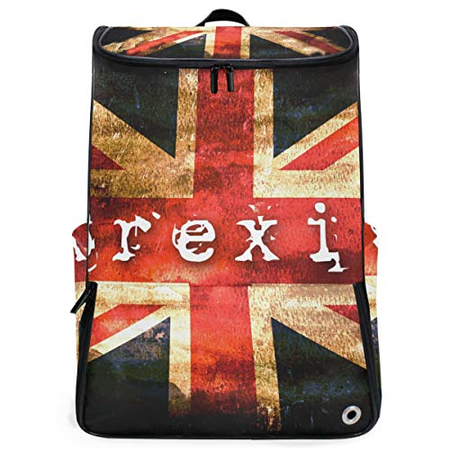 FANTAZIO Brexit Laptop-Rucksack für Reisen, Wandern, Camping, lässig, groß