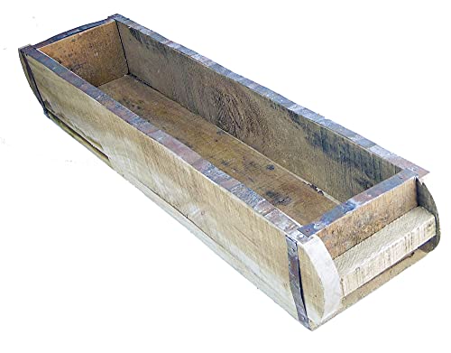 Holzkasten ┼ alte Ziegelform ┼ Gewürzregal ┼ Küchenregal ┼ Dekoregal ┼ Allzweckkiste ┼ verschiedene Größen - alle mit Metallbeschlägen (VAR 1 -- 66/15/10cm)