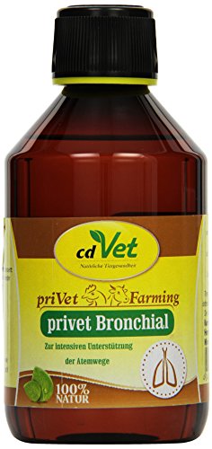 cdVet Naturprodukte privet Bronchial 250 ml - Kaninchen, Geflügel - Vormischung - Atemwegsunterstützung + Verdauungsunterstützung + Futteraufnahmeunterstützung - Abwehrkräfte - ätherische Öle -