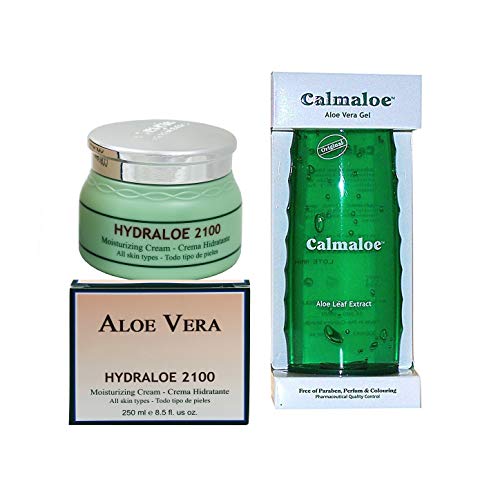 Canarias Cosmetics 1 x HYDRALOE 2100-250 ml + 1 x Canarias Cosmetics Calmaloe ALOE VERA GEL 300 ml