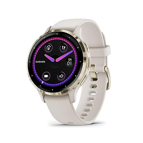 Garmin Venu 3S renewed – GPS-Fitness-Smartwatch mit Bluetooth Telefonie und Sprachassistenz, Ultrascharfes 1,3 Zoll/ 1,1 Zoll AMOLED-Touchdisplay, Garmin Pay und Rollstuhlmodus, Generalüberholt