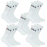 FILA 15 Paar Herren Sportsocken Tennissocken Socken F9505, Farbe:300 - white, Socken & Strümpfe:43-46