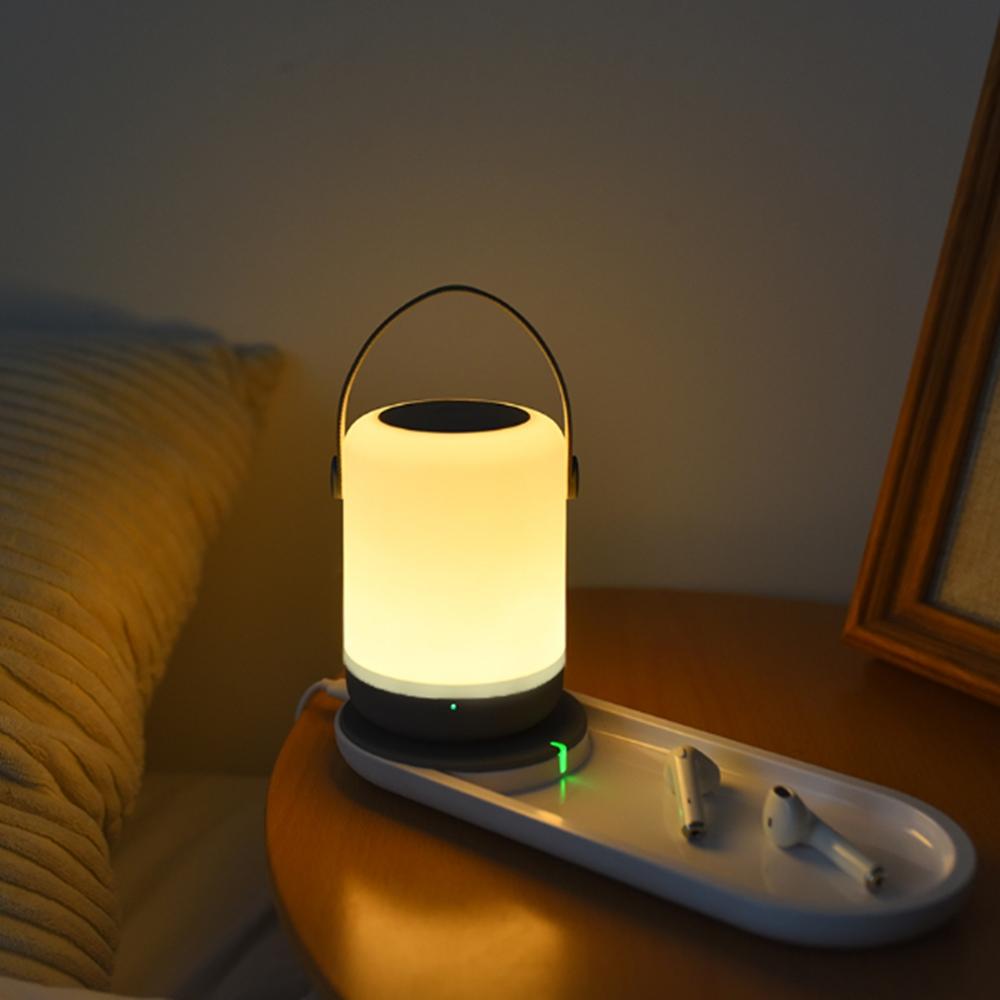 Drahtloses Ladegerät mit tragbarer wiederaufladbarer Touch-Steuerung Dimmbar LED Nachtlicht-Set von