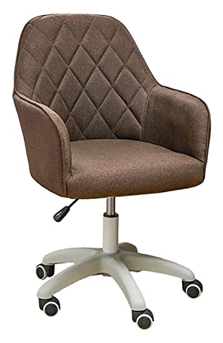 GttuiT Ergonomischer Drehstuhl, Computertisch und Stuhlkissensitz, Verstellbarer Stuhl mit Lordosenstütze (Farbe: Braun), bequemer Jahrestag Vision