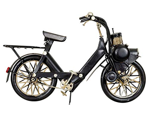 aubaho Modell Fahrrad Mofa Mofamodell Moped Nostalgie Blech Metall Antik-Stil 25cm