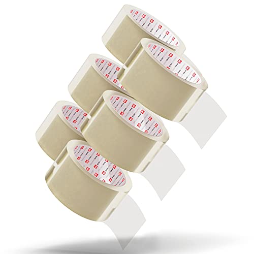 LILENO HOME Klebeband Transparent 50mm x 66m [108 Rollen] leise abrollend - Paketklebeband Transparent - Breites Packband als Packing Tape-Set - Durchsichtiges Paketband als Paket Klebeband