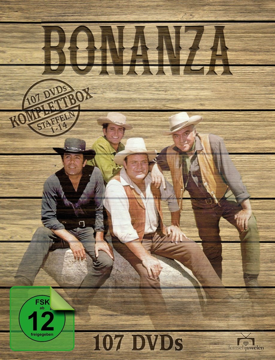 Bonanza - Komplettbox, Staffeln 1-14 (107 Discs)