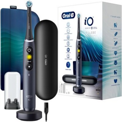Oral-B iO 9 Elektrische Zahnbürste, speziell für Bluetooth, Schwarz