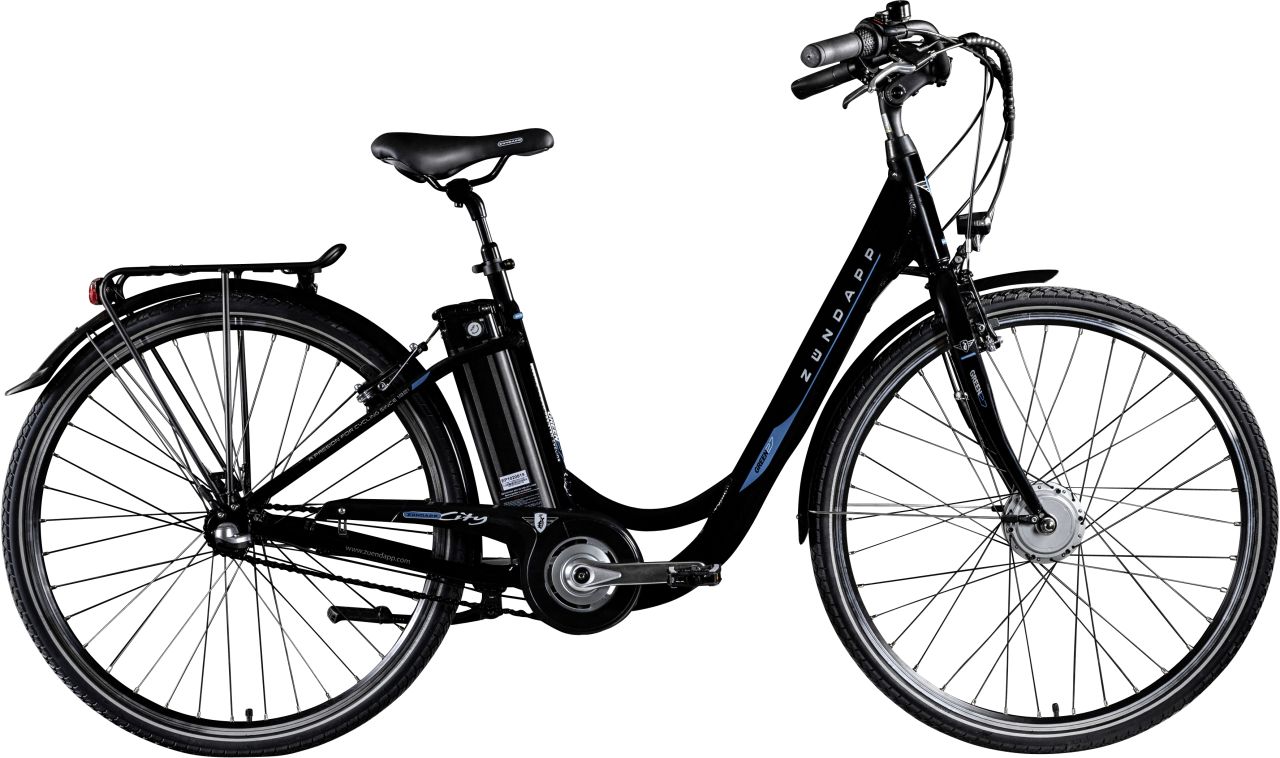 Zündapp E-Bike City Green 2.7 Damen 28 Zoll RH 48cm 3-Gang 374 Wh schwarz blau