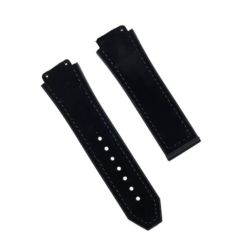 ROUHO 26 mm Nubukleder Uhrenarmband Vintage Soft Watch Belt Echtes Lederarmband für HUB-LOT B-I-G B-A-N-G Fu-sion Series-#8