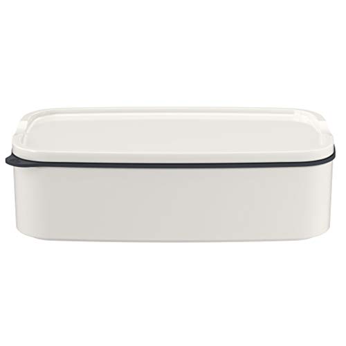 like. by Villeroy & Boch – ToGo & ToStay - Lunchbox, 20x13x6cm, Premium Porzellan, eckig, Weiß