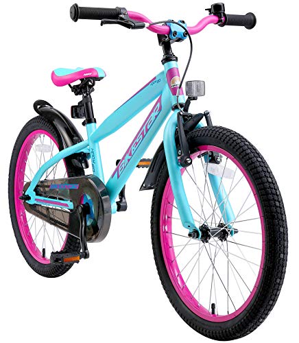 BIKESTAR Kinderfahrrad 20 Zoll für Jungen ab 6-7 Jahre | 20er Kinderrad Modern | Fahrrad für Kinder Schwarz & Blau | Risikofrei Testen