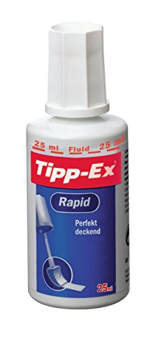 10 Maxi-Sparpack Tipp-Ex 8119143 Korrekturfluid Rapid (Flasche 25ml) weiß