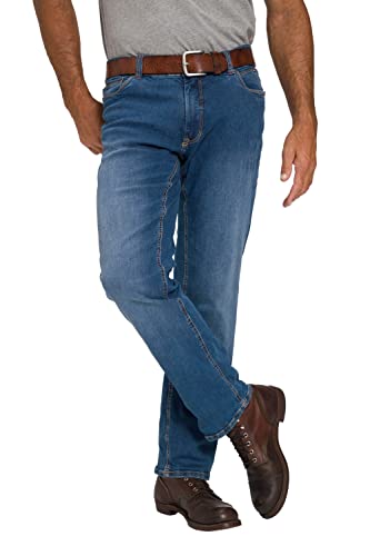 JP 1880 Herren große Größen bis 70, Jeans, 5-Pocket FLEXNAMIC®, super-elastischer Denim, Gerade geschnittenes Bein, schmalere Fußweite, Blue Stone 62 722849 91-62