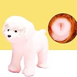 Hundeschlaf-Estrus-Spielzeug, Vent-Sex-Silikon-Simulations-Hundepaarungsspielzeug, männliches Haustier Estrus Vent-Hundespielzeug,Weiß,25cm / 9.8inch