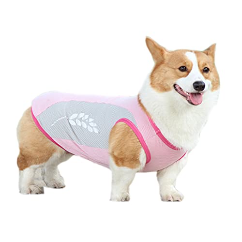 Haustier-Kleidung für den Sommer, kühlend, atmungsaktiv, für Welpen, kleine, mittelgroße und große Hunde (11 XL, Pink)
