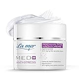La mer MED+ Anti-Stress Reichhaltige Nachtcreme - Gesichtscreme mit Vitamin A und E & Sheabutter - Schützt gegen schädliche Umwelteinflüsse - Für gestresste und irritierte Haut - 50 ml