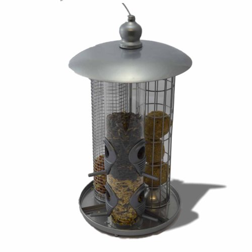 Kingfisher Deluxe 3-in-1 Futterstation für Meisenknödel und Nüsse