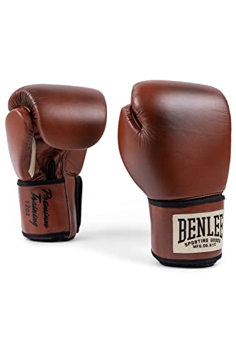 Benlee Boxhandschuhe aus Leder Premium Training Brown/Black/Beige 16 oz