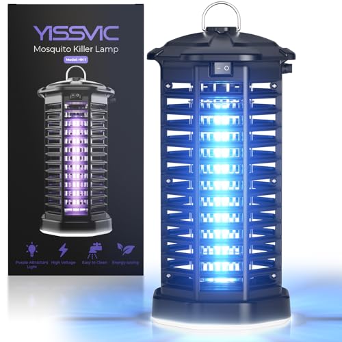 YISSVIC Elektrische Moskitonetz-Lampe, UV-Schutz, wasserdicht, IPX4, Mückenschutz für den Innen- und Außenbereich