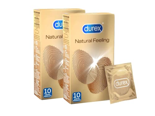 Durex Real Feel Kondome – Latexfreie Kondome für ein natürliches Haut an Haut Gefühl – Latexfrei Kondom (3 x 10 Stück)
