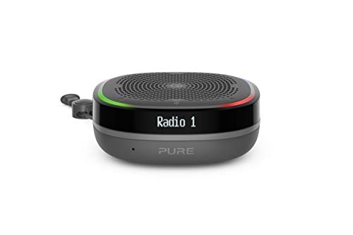 Pure StreamR Splash Smarter Lautsprecher mit DAB+ Radio und Alexa-Sprachsteuerung (Wasserfest nach IP67, Bluetooth, Streaming, Podcasts, DAB, UKW-Radio, bis zu 15 Stunden Akku) anthrazit