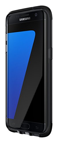 Tech21 Evo Frame Schutzhülle Case Cover Widerstandsfähig Schlagfest mit FlexShock Technologie Aufprallschutz für Samsung Galaxy S7 Edge - Smokey / Schwarz