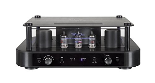 McGee „Legend“ Hybridverstärker, für warmen Röhren-Sound, Hifianlage, mit Bluetooth-Funktion & WLAN, in matt schwarzem Design, mit LED-Beleuchtung