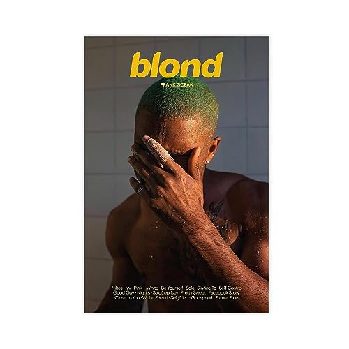 ppARK Blonde Album Cover Poster Rapper Leinwand Druck für Raumästhetik Frank Ocean Wandkunst Wohnzimmer Schlafzimmer Dekor 20x30 Zoll Ungerahmt