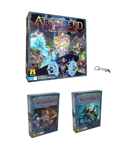 Set Aeon's End A Ere Nouvelle + Les tiefes + Les Sans Noms Französische Version + 1 Flaschenöffner Blumie (Ere + Tiefe + ohne Namen)