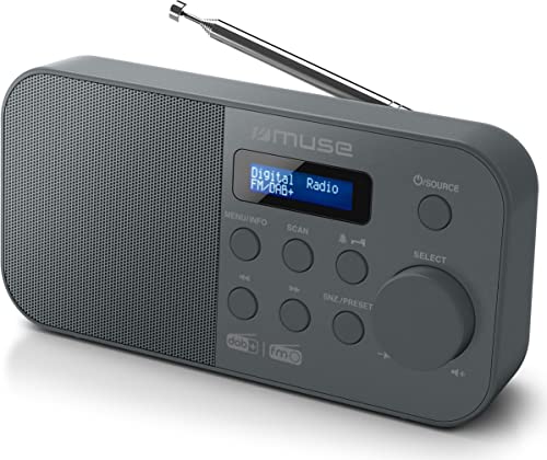 MUSE M-109 DB schwarz Radio Dab+/FM tragbar mit eingebautem Lautsprecher und Display