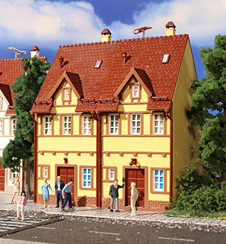 Vollmer 43844 Reihen-Doppelhaus gelb