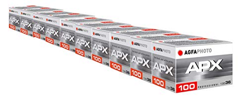 AgfaPhoto APX 100 Prof 135-36 schwarz / weiß Film (10-er Pack bis zu 360 Aufnahmen)