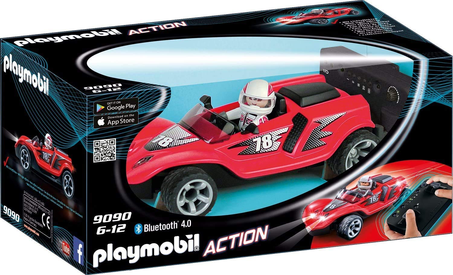 PLAYMOBIL Action 9090 RC-Rocket-Racer mit Bluetooth-Steuerung, Ab 6 Jahren