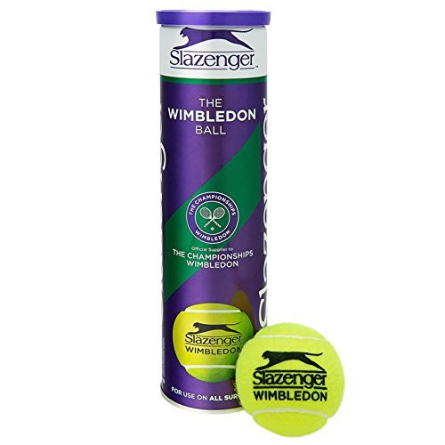 Slazenger Wimbledon-Tennisbälle, offizielle Produkt, 3 Röhren, 12 Bälle