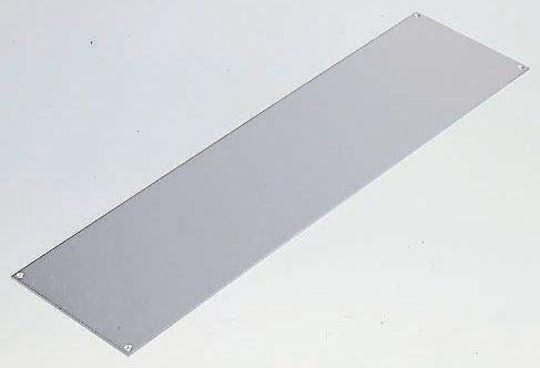 RS PRO Aluminium Frontplatte 4U, 520 x 183mm, Grau