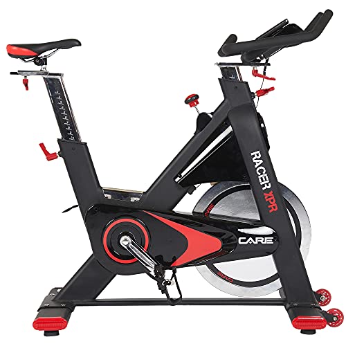 Care Fitness - Spinning Rad RACER XPR Electronique - Premium Spinning Bike - Heimtrainer Fahrrad - Schwungmasse 24 kg - Multifunktions-Computer - Fitnessgerät für zu Hause