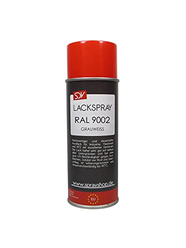 SDV Chemie Lackspray RAL 9002 GRAUWEISS seidenglanz 6x 400ml seidenglänzend Acryllack