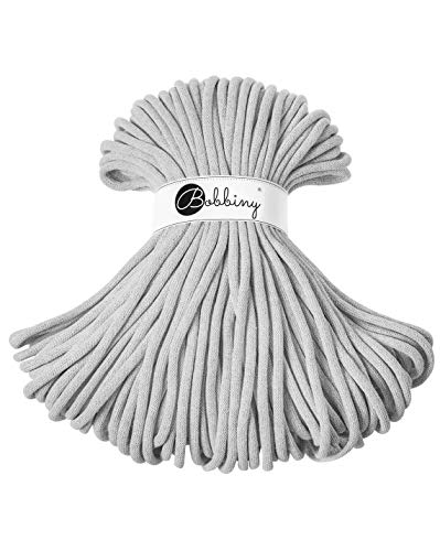 Bobbiny Jumbo 9 mm - Rope-Garn 100 m (light grey)