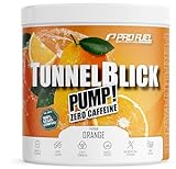 Pump Booster ohne Koffein ORANGE 440g - TUNNELBLICK® PUMP Matrix mit Citrullin, Arginin, Taurin, Tyrosin und Pflanzenextrakten – hochdosierter Pre-Workout-Booster koffeinfrei - 100% vegan