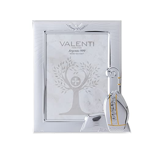 Valenti&Co - Silber Bilderrahmen 13x18 cm. Perfekt als Geschenkidee für Wiederholungen wie Konfirmation in der Familie von Freunden oder Verwandten
