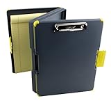 Dexas Duo Clipcase Dual Sided Storage Case and Organizer, Yellow Clip and Edges