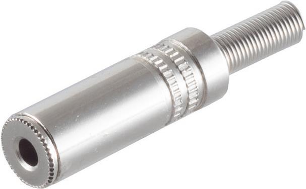 shiverpeaks BASIC-S 3,5 mm Klinkenkupplung, stereo Metall, zum selber löten, im Polybeutel mit Eurolochung (BS51210-M)