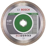 Bosch Accessories Bosch Professional 1x Diamanttrennscheibe Standard for Ceramic (für Stein, Keramik, Fliesen, Marmor, Ø 180 x 22,23 x 1,6 x 7 mm, Zubehör für Winkelschleifer)