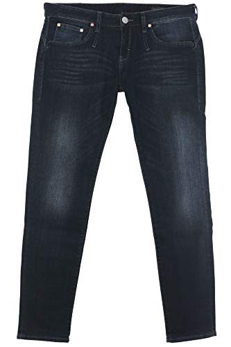 Herrlicher Pansy Slim Jeans Hose Pants Damen Stretch Denim Röhrenjeans Slim Fit, Farbe:dunkelblau, Hosengrößen:W31, Hosenlängen:L34