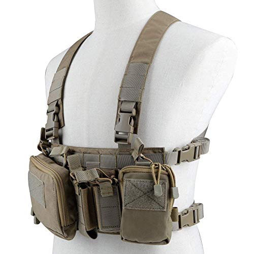 Kayheng Tactical Assault Chest Rig 500D Molle Multicam Taktische Weste mit Mehreren Taschen
