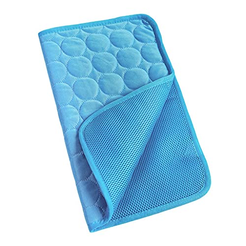 Pet Cooling Pad Chilly Pad Dog Sleeping Mat Dog Summer Blanket Silk Cats Sleep Cushion Pet Supplies for Cats Puppy (C L)