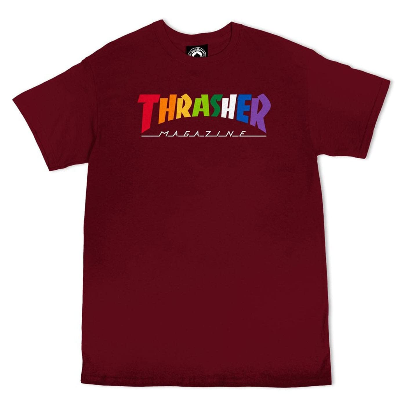 Thrasher T-Shirt Rainbow Mag (Maroon) XL