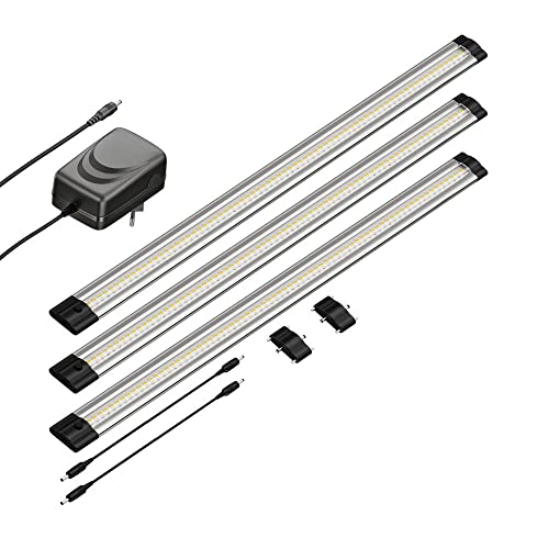 parlat LED Unterbau-Leuchte SIRIS, flach, je 50cm, 500lm, warm-weiß, 3er Set