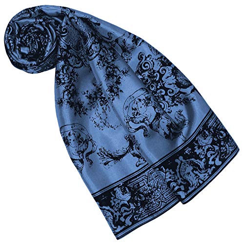 Lorenzo Cana Designer Seidentuch 100% Seide Tuch Halstuch Damentuch mehrfarbig bedruckt 90 x 90 cm Markentuch 8917077